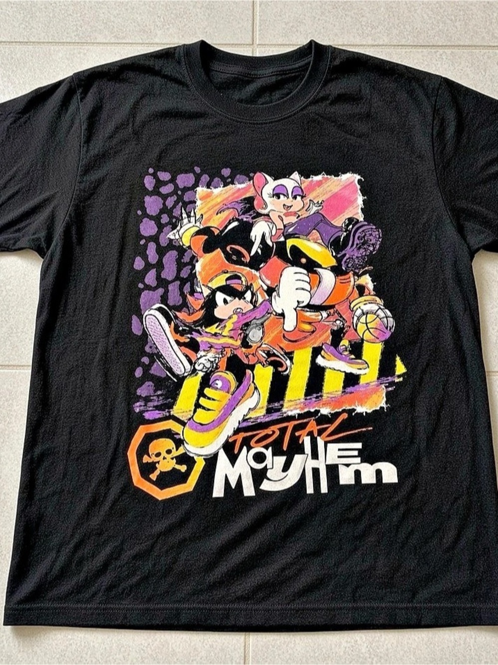 Sonic the Hedgehog Total Mayhem T-Shirt Black